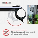 Seizmik Toolless Versa-Vent UV Resistant Front Windshield - Kawasaki Ridge