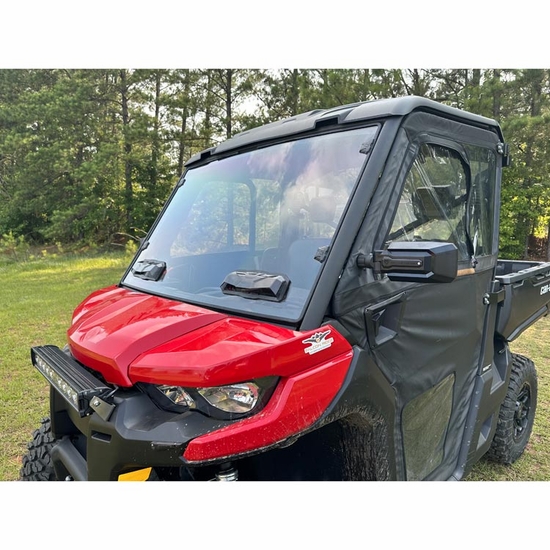 Seizmik Toolless Versa-Vent UV Resistant Polycarbonate Windshield - 2016-25 Can-Am Defender - alt image 1