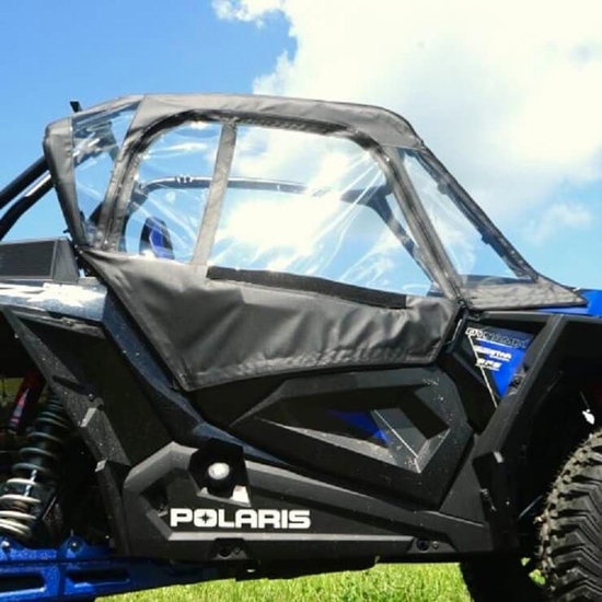 Seizmik Upper Soft Doors w/ Zippered Windows - 2018-21 Polaris RZR Turbo S - alt image 1