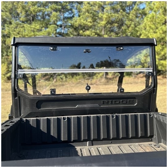 Seizmik UV Resistant Rear Folding Windshield - Kawasaki Ridge Ranch Edition - alt image 2