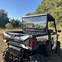 Seizmik UV Resistant Rear Folding Windshield - Kawasaki Ridge Ranch Edition