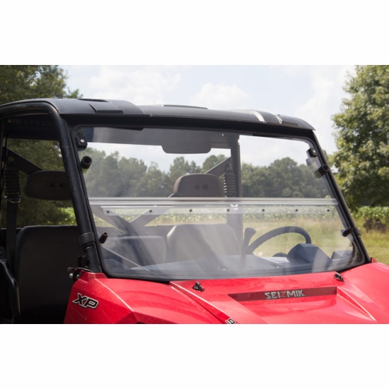Seizmik Versa-Fold Front Windshield - 2013-25 Full Size Polaris Ranger w/ Pro-Fit Cage - alt image 0