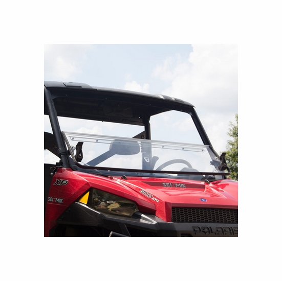 Seizmik Versa-Fold Front Windshield - 2013-25 Full Size Polaris Ranger w/ Pro-Fit Cage