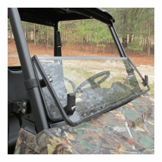 Seizmik Versa-Fold Hard Coated Front Windshield - 2015-22 Mid Size Polaris Ranger 500, 570, ETX, EV - alt image 1