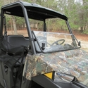 Seizmik Versa-Fold Hard Coated Front Windshield - 2015-22 Mid Size Polaris Ranger 500, 570, ETX, EV
