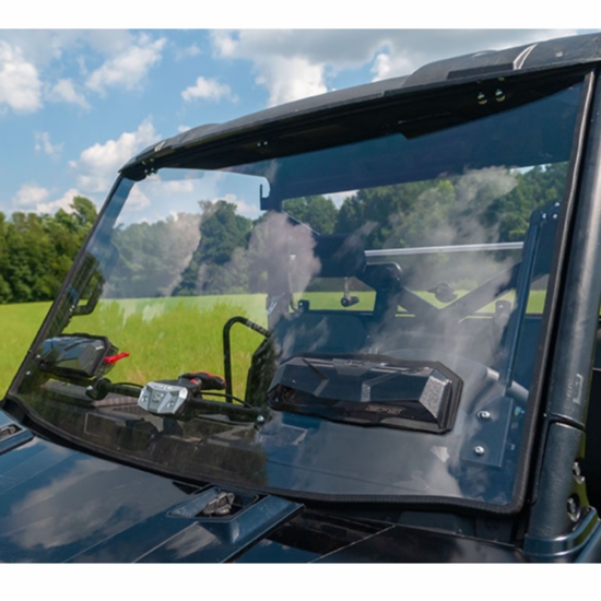 Seizmik Versa-Vent Hard Coated Flip Up Front Windshield - 2014-24 Full Size Polaris Ranger w/ Pro-Fit Cage - alt image 1