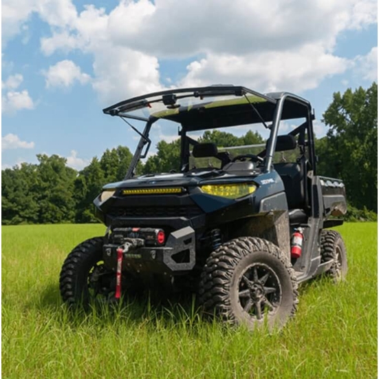 Seizmik Versa-Vent Hard Coated Flip Up Front Windshield - 2015-22 Mid Size Polaris Ranger 500, 570, ETX, EV - alt image 10
