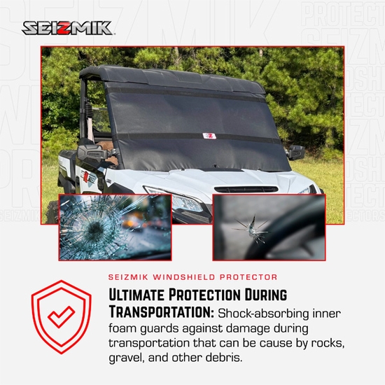 Seizmik Windshield Protector - CF MOTO U10 Pro Highland Edition - alt image 5
