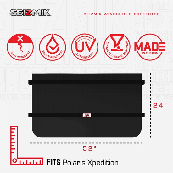 Seizmik Windshield Protector - Polaris Xpedition - alt image 3