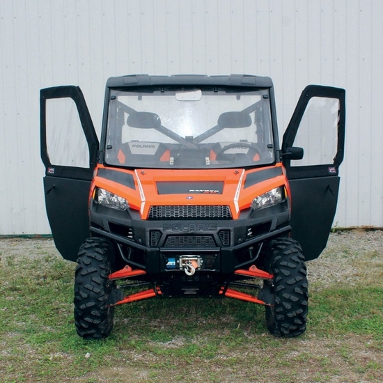 ShockPros Convertible Full, Half Hinged Doors - 2013-19 Full Size Polaris Ranger w/ Pro-Fit Cage - alt image 2