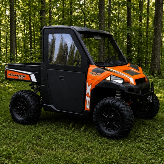 ShockPros Convertible Full, Half Hinged Doors - 2013-19 Full Size Polaris Ranger w/ Pro-Fit Cage - alt image 1