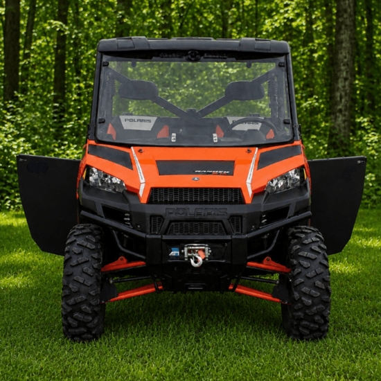 ShockPros Convertible Full, Half Hinged Doors - 2013-19 Full Size Polaris Ranger w/ Pro-Fit Cage - alt image 2