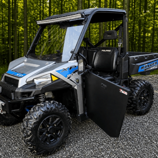 ShockPros Convertible Full, Half Hinged Doors - 2013-19 Full Size Polaris Ranger w/ Pro-Fit Cage - alt image 4