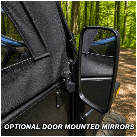 ShockPros Convertible Full, Half Hinged Doors - 2013-19 Full Size Polaris Ranger w/ Pro-Fit Cage - alt image 13