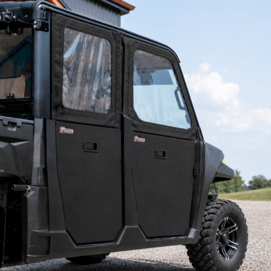 ShockPros Convertible Full, Half Hinged Doors - 2014-19 Full Size Polaris Ranger Crew XP 900 - alt image 0