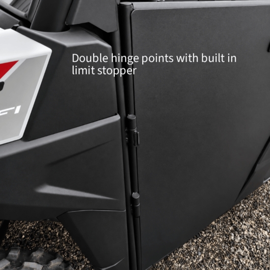 ShockPros Convertible Full, Half Hinged Doors - 2014-19 Full Size Polaris Ranger Crew XP 900 - alt image 9