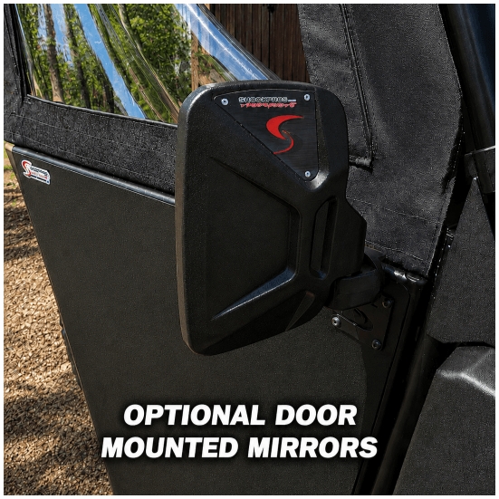 ShockPros Convertible Full, Half Hinged Doors - 2014-19 Full Size Polaris Ranger Crew XP 900 - alt image 12