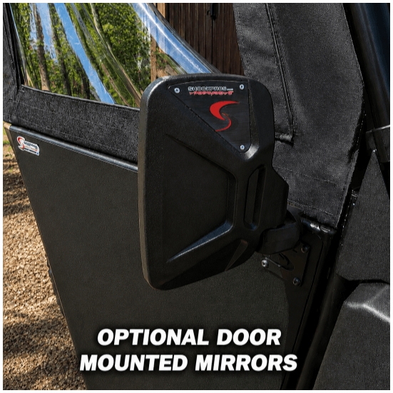ShockPros Convertible Full, Half Hinged Doors - 2015-21 Mid Size Polaris Ranger 500, 570, ETX, EV - alt image 11