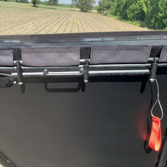 ShockPros Convertible Full, Half Hinged Doors - 2015-22 Mid Size Polaris Ranger 500, 570, ETX, EV - alt image 2