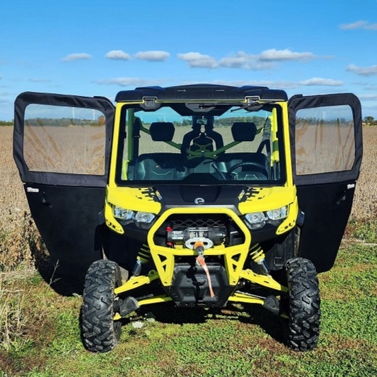 ShockPros Convertible Full, Half Hinged Doors - Can Am Defender - alt image 1