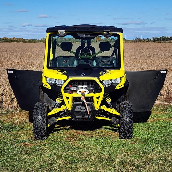 ShockPros Convertible Full, Half Hinged Doors - Can Am Defender - alt image 2