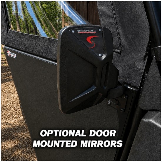 ShockPros Convertible Full, Half Hinged Doors - 2018-26 Polaris Ranger 1000, XP 1000, XP Kinetic - alt image 12