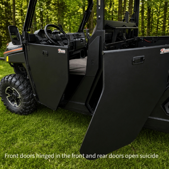 ShockPros Convertible Full, Half Hinged Doors - 2019-26 Full Size Polaris Ranger Crew XP 1000, 1000 - alt image 5