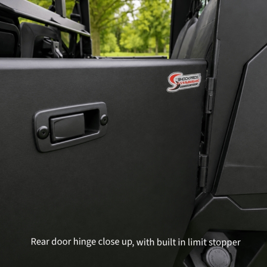 ShockPros Convertible Full, Half Hinged Doors - 2019-26 Full Size Polaris Ranger Crew XP 1000, 1000 - alt image 8