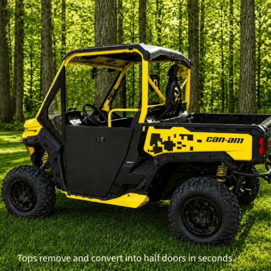 ShockPros Convertible Full, Half Hinged Doors - Can Am Defender - alt image 1