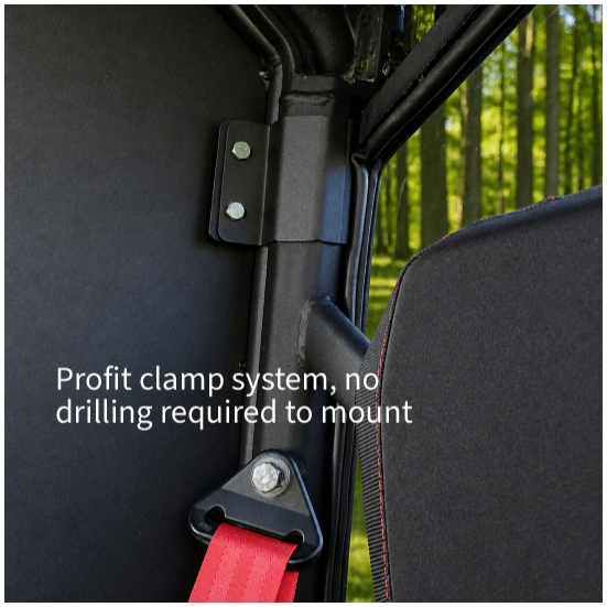 ShockPros Convertible Full, Half Hinged Doors - Can Am Defender Max - alt image 7
