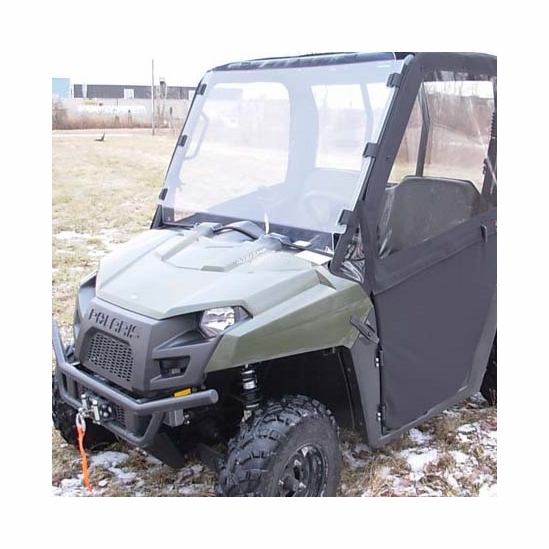 ShockPros Full Front Windshield - 2010-14 Mid Size Polaris Ranger 400, 500, 570, 800, EV