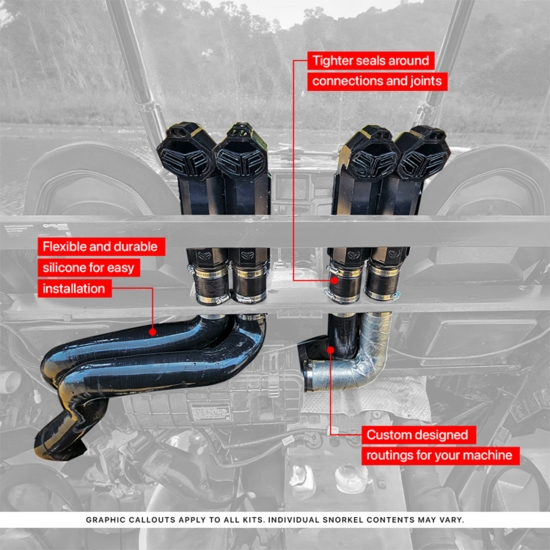 Silicone Warrior Riser Kit by Snorkel Your ATV - Honda Talon - alt image 15