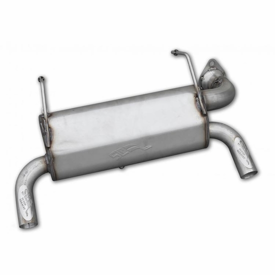 SLP Raw Stainless Slip On Performance Exhaust - 2015-17 Polaris RZR XP 1000