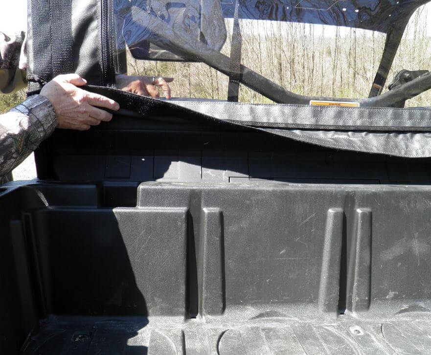 Can Am Defender 2 seat models Onyx Black 3 Star Rear Soft Panel