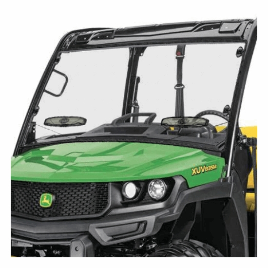 Spike Hard Coated Rapid Release Dual-Vented Front Windshield - John Deere Gator XUV 835, 865