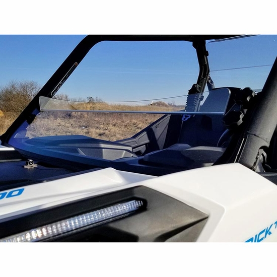 Spike Hard Coated Half Windshield - 2018-24 Can Am Commander, Maverick Trail, Sport