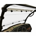 Spike Hard Coated Hinged Front Windshield w/ Vents - Kawasaki Mule SX