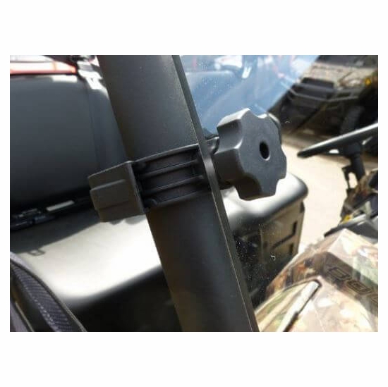 Spike Hard Coated Rapid Release Vented Front Windshield - 2009-14 Full Size Polaris Ranger XP 700, XP 800 and 2016-24 57 - alt image 1