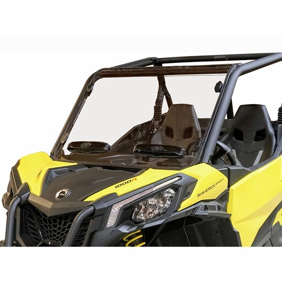 Spike Hard Coated Rapid Release Vented Front Windshield - 2018-26 Can Am Commander, Maverick Trail, Sport - alt image 2