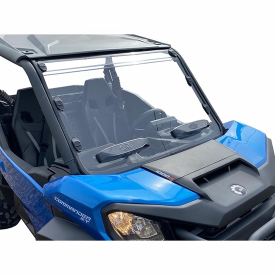 Spike Hard Coated Rapid Release Vented Front Windshield - 2018-26 Can Am Commander, Maverick Trail, Sport - alt image 3