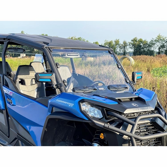 Spike Hard Coated Rapid Release Vented Front Windshield - 2018-26 Can Am Commander, Maverick Trail, Sport - alt image 10