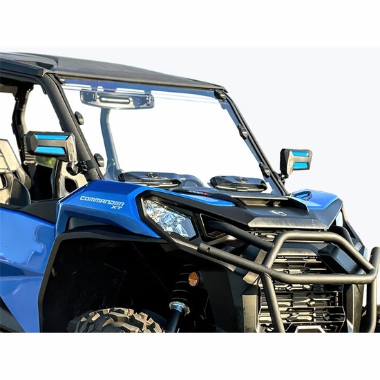 Spike Hard Coated Rapid Release Vented Front Windshield - 2018-26 Can Am Commander, Maverick Trail, Sport