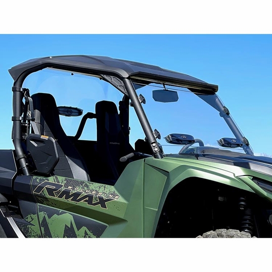 Spike Hard Coated Rapid Release Vented Front Windshield - 2021-26 Yamaha Wolverine RMAX, X2, X4 - alt image 3