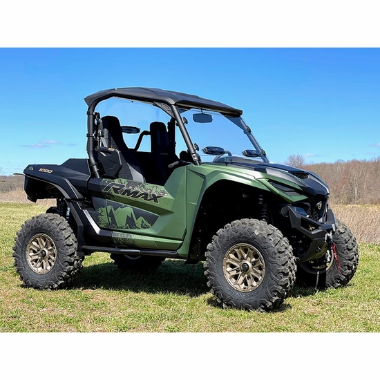 Spike Hard Coated Rapid Release Vented Front Windshield - 2021-26 Yamaha Wolverine RMAX, X2, X4 - alt image 6