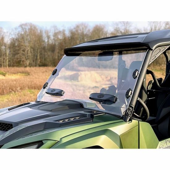 Spike Hard Coated Rapid Release Vented Front Windshield - 2021-26 Yamaha Wolverine RMAX, X2, X4 - alt image 1