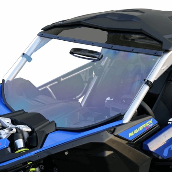 Spike Hard Coated Rapid Release Vented Front Windshield - Can Am Maverick X3