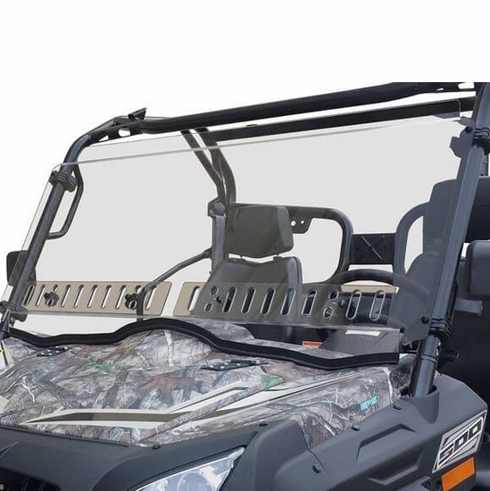 Spike Hard Coated Vented Front Windshield - CF Moto UForce 500, 800