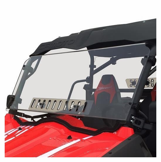 Spike Hard Coated Rapid Release Vented Front Windshield - CF Moto ZForce 500, 800, 800EX, 1000