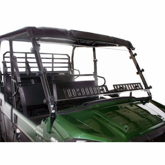 Spike Hard Coated Rapid Release Vented Front Windshield - Kawasaki Mule Pro-FX, DX - alt image 0
