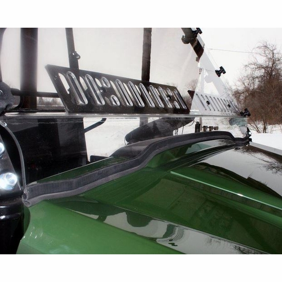 Spike Hard Coated Rapid Release Vented Front Windshield - Kawasaki Mule Pro-FX, DX - alt image 3
